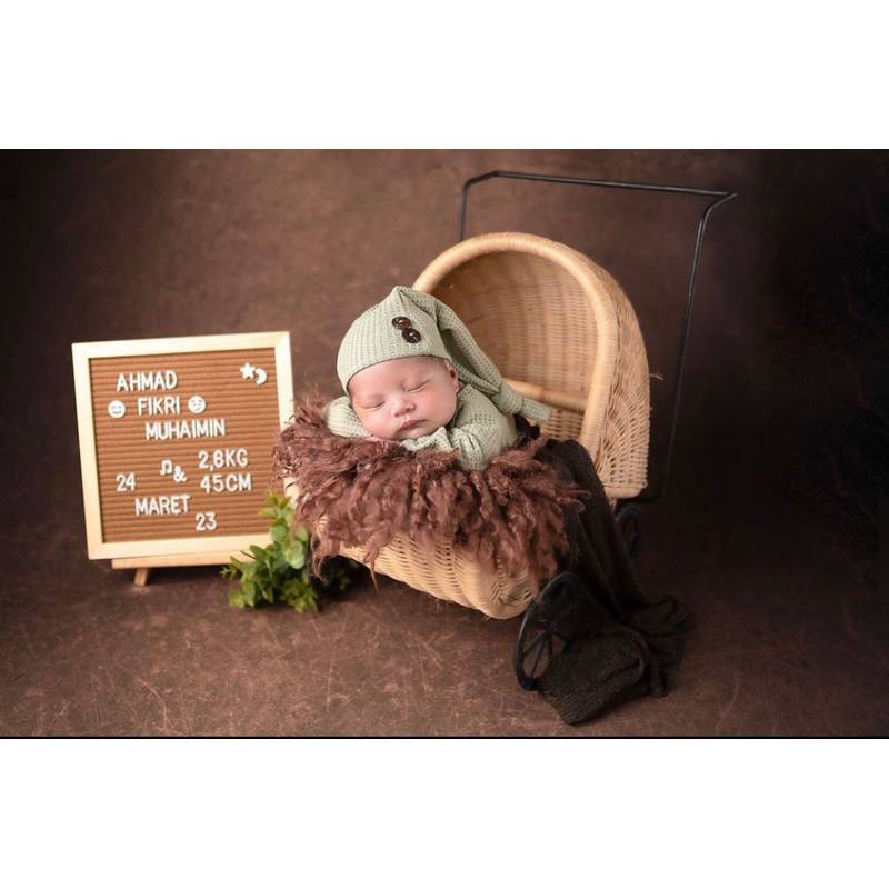 Kostum baby boy newborn fotografi