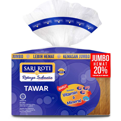 

SARI ROTI Roti Tawar Jumbo 555 g