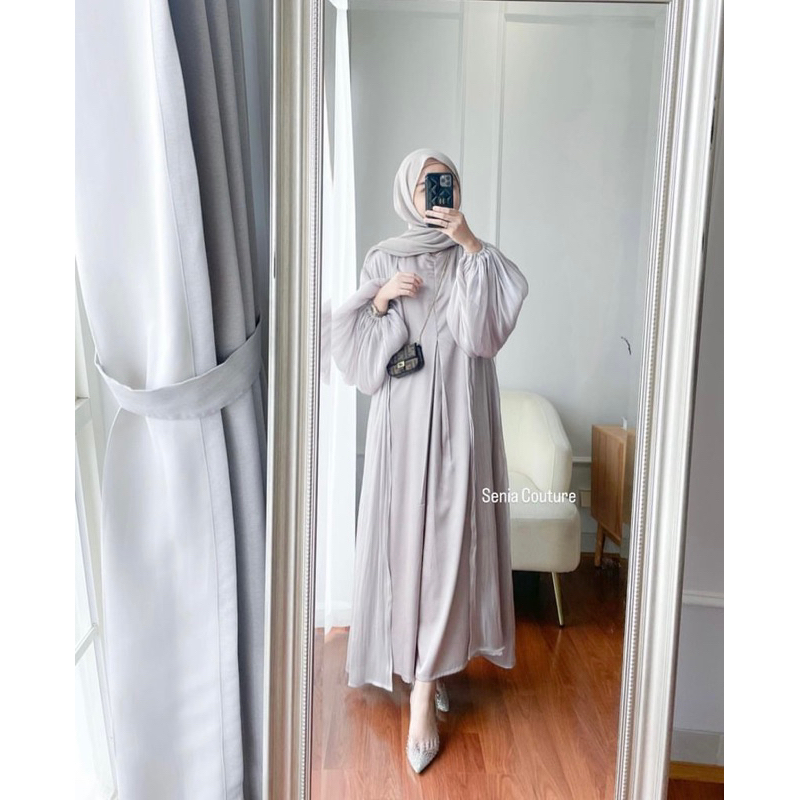 set abaya sc hijab /dress abaya/ dress shimmer/ abaya dubai/ dress lebaran