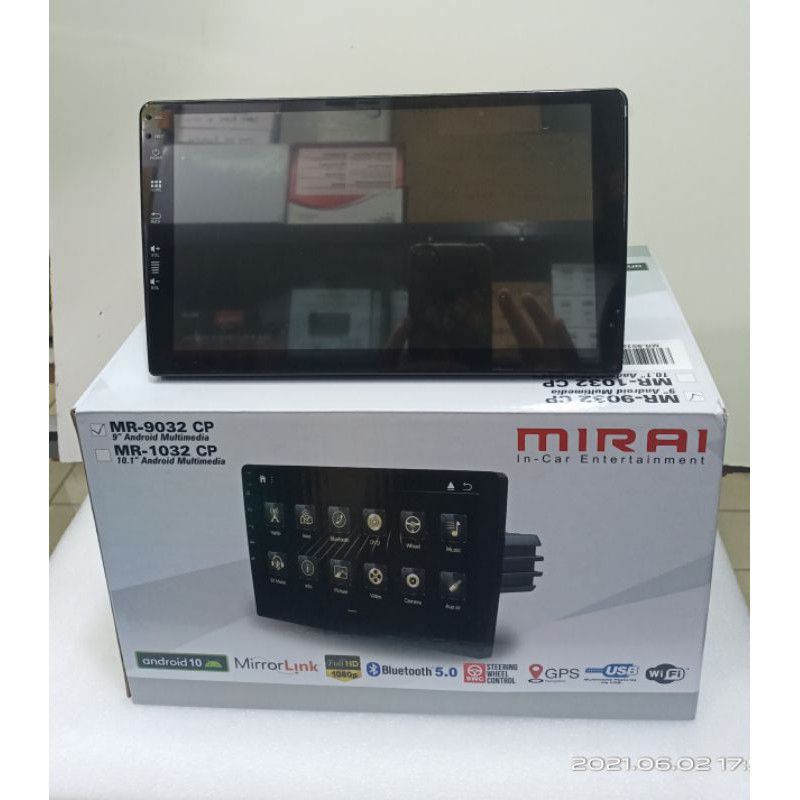 MIRAI MR-9032CP MR-9032 CP Android 9" Head Unit Double din Tape