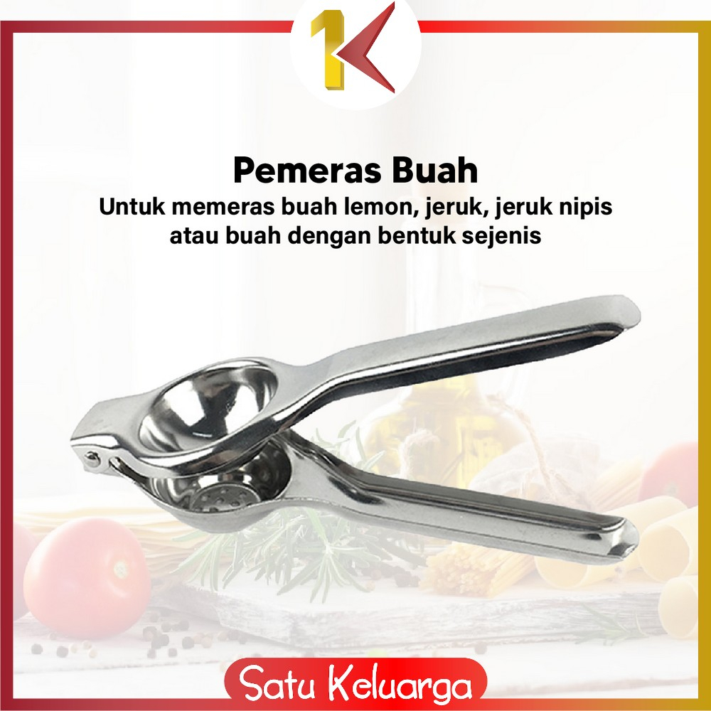 SK-C842 Alat Peras Jeruk Stainless Penjepit Jeruk Nipis Manual Perasan Lemon / Alat Pemeras Buah Manual Praktis