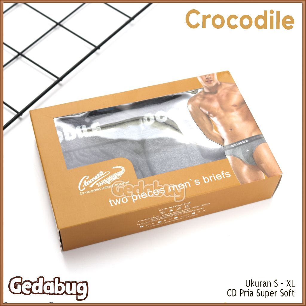 2 Pcs - CD Crocodile 521-262 Coklat Celana dalam pria Cassual &amp; Elegan | Gedabug