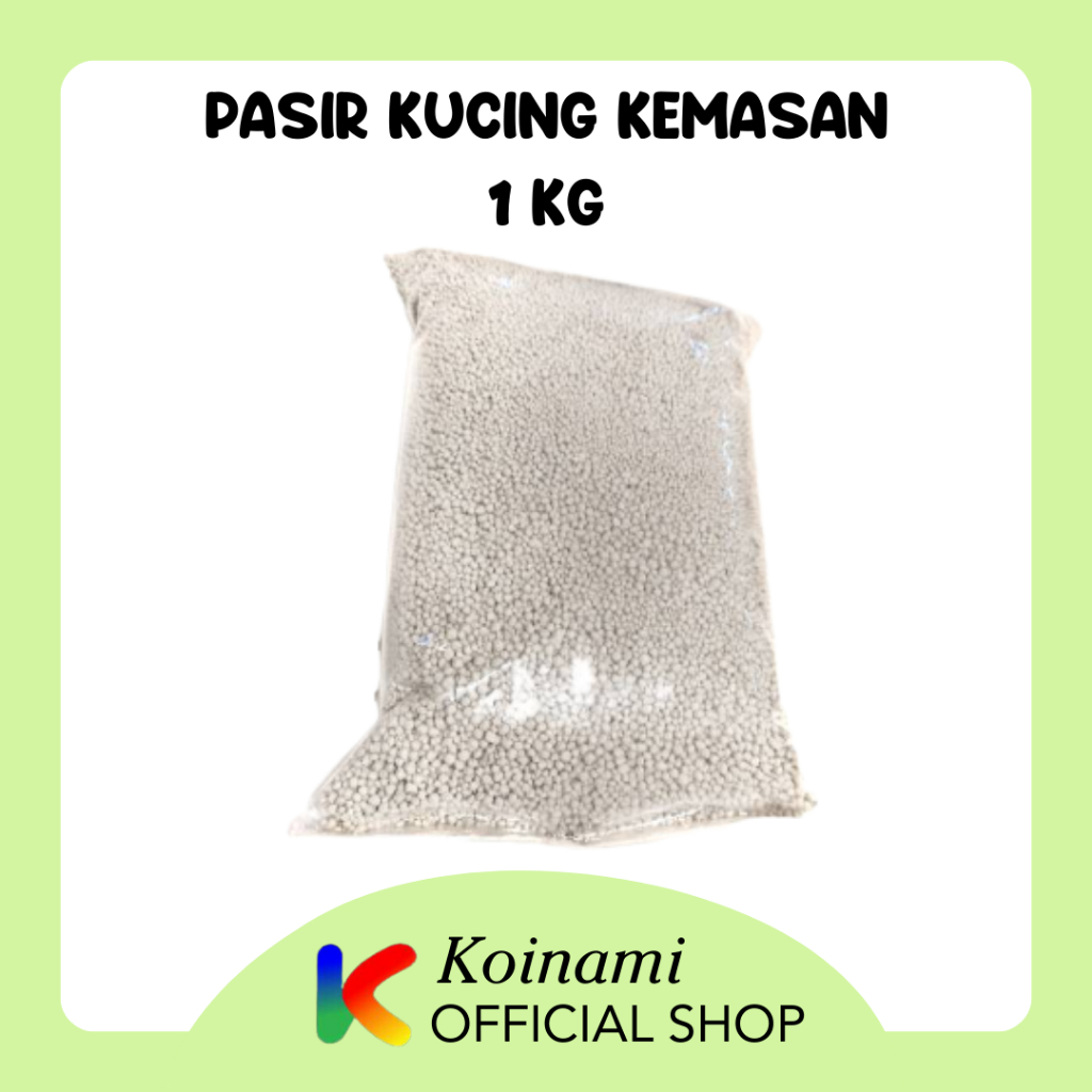 Pasir kucing kemasan 1kg /   pasir wangi / pasir gumpal  / aksesoris kucing / cat litter