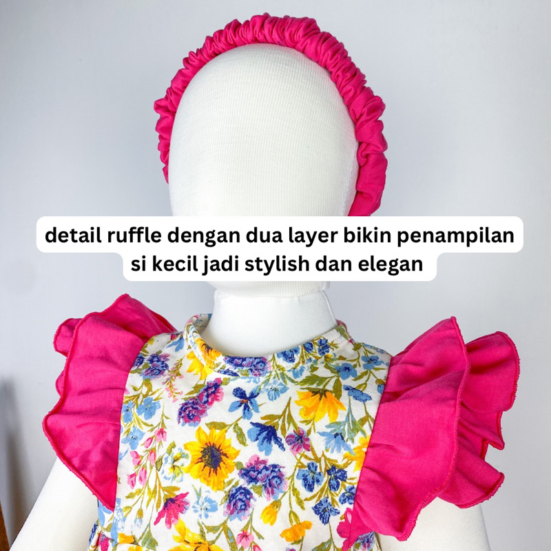 Glory Dress anak perempuan bonus bandana