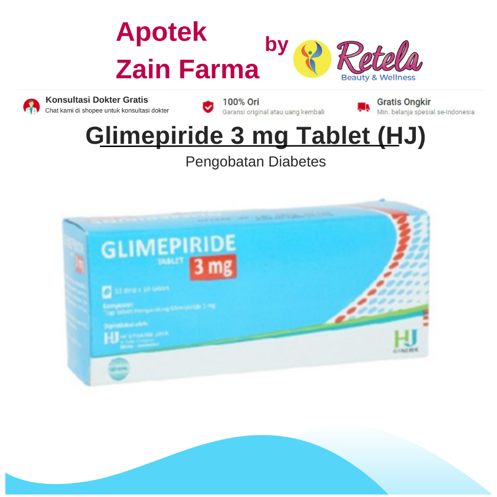 GLIMEPIRIDE 3MG 1 STRIP 10 TABLET