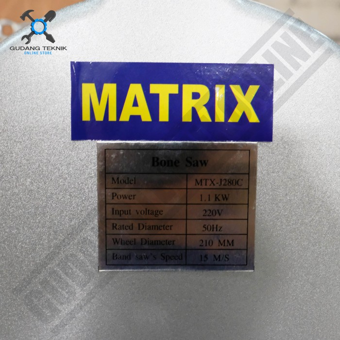 Mesin Bone Saw Pemotong Daging Tulang MTX J280C MATRIX / Mesin Pemotong Tulang Potong Daging Beku Potong Ikan Laut J280C MATRIX