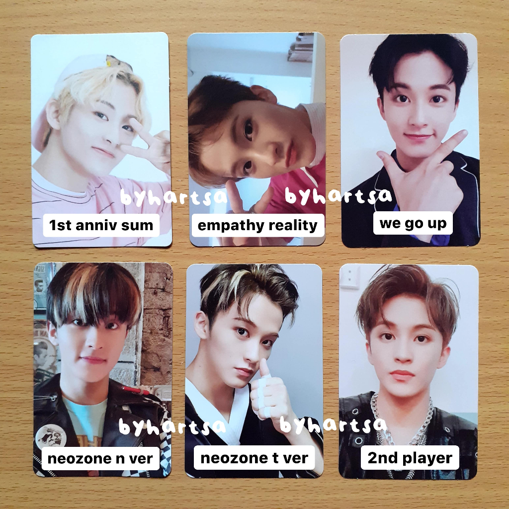 nct mark pc photocard 1st anniversary sum, we go up / wgu, neozone t ver, punch 2nd player nct 127 d