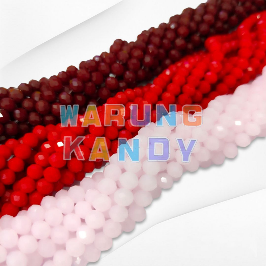 Manik Kristal Ceko 6mm Dop Warna Special PAK