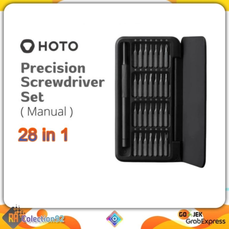 HOTO Obeng Set Manual 28in1 Magnetic Screwdiver Set