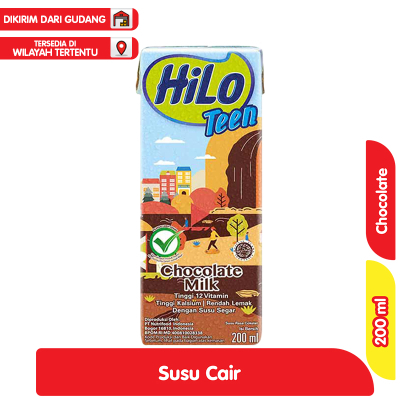 

HiLo Teen Susu UHT Chocolate 200 ml