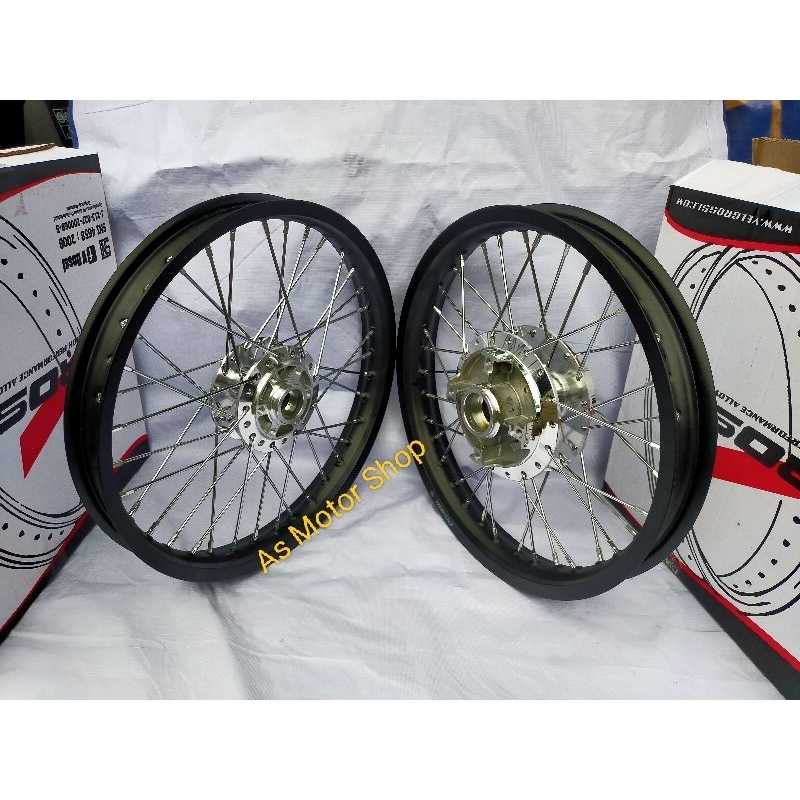 Sepaket velg set rossi 160 - 185 ring 17 tromol new cb150r cbr150r cb150r old megapro new mono