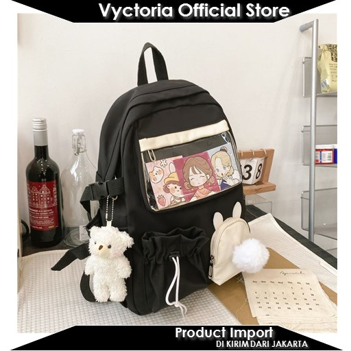 (COD) Vyctoria VOS72548 Tas Ransel Boneka Wanita Cantik Import Terbaru JT72548 72548