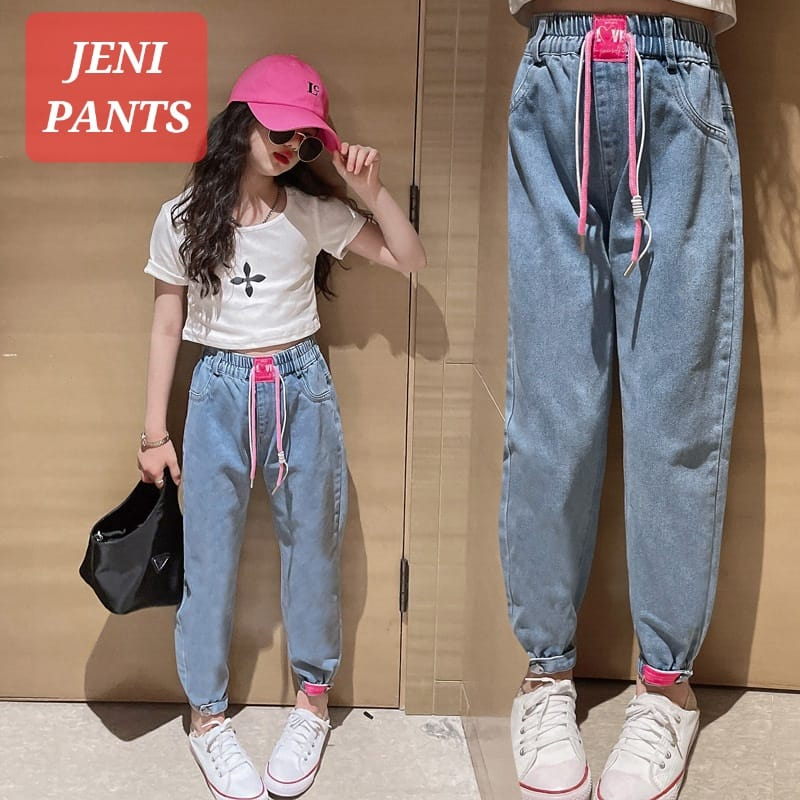 JENI PANS CELANA JEANS JOGER ANAK CEWEK FASHION KOREA IMPORT CELANA PANJANG IMPOR