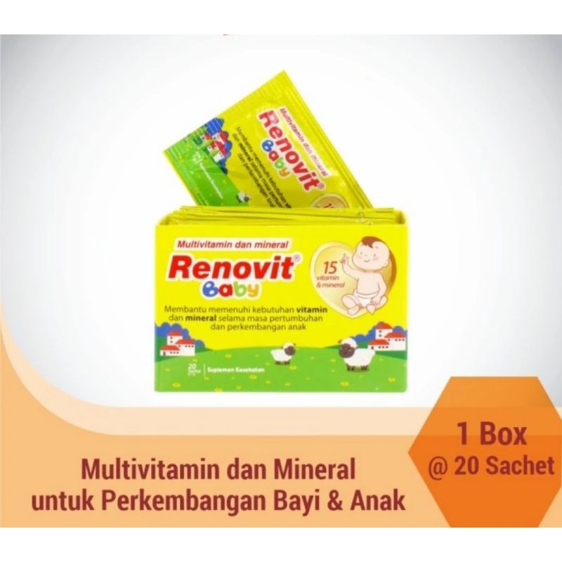 Renovit baby box isi 20sachet/suplement kesehatan untuk balita