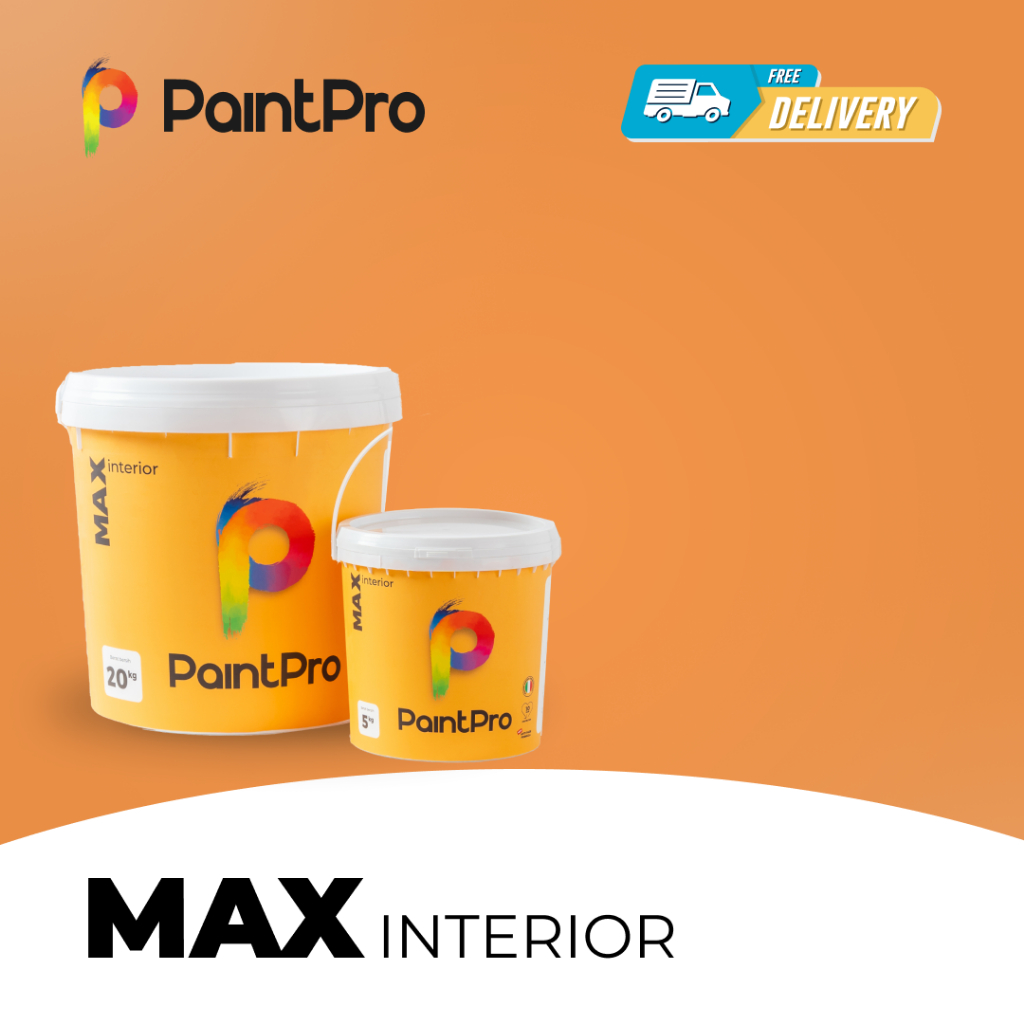 PaintPro MAX Orange Cat Tembok 5 Kg Interior Warna Orange