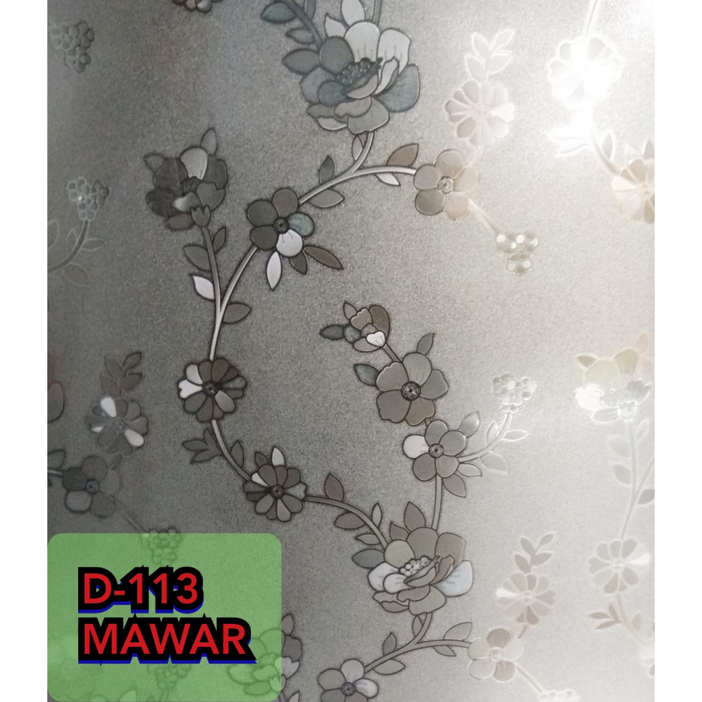 MAWAR D113 STIKER KACA | SANBLAST STICKER KACA | STIKER KACA JENDELA | SUNBLAST STIKER KACA | STIKER