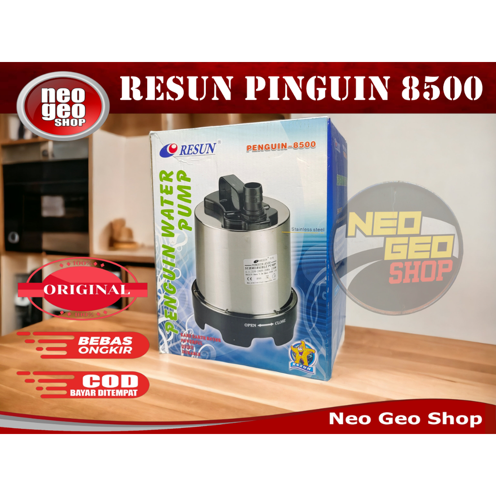 RESUN PENGUIN PINGUIN 8500 Water Pump Pompa Celup Aquarium Kolam Ikan