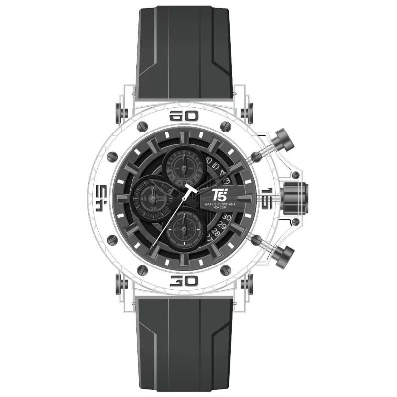 Jam Tangan Pria T5 H 4004G Original