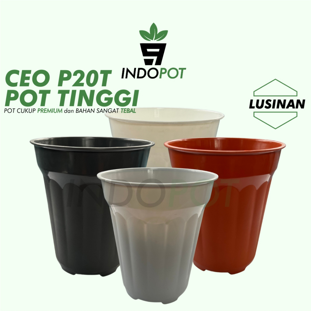 (12Pcs) Pot CEO P20 Pot Bunga Tanaman Hias - Pot Tinggi - Pot Unik