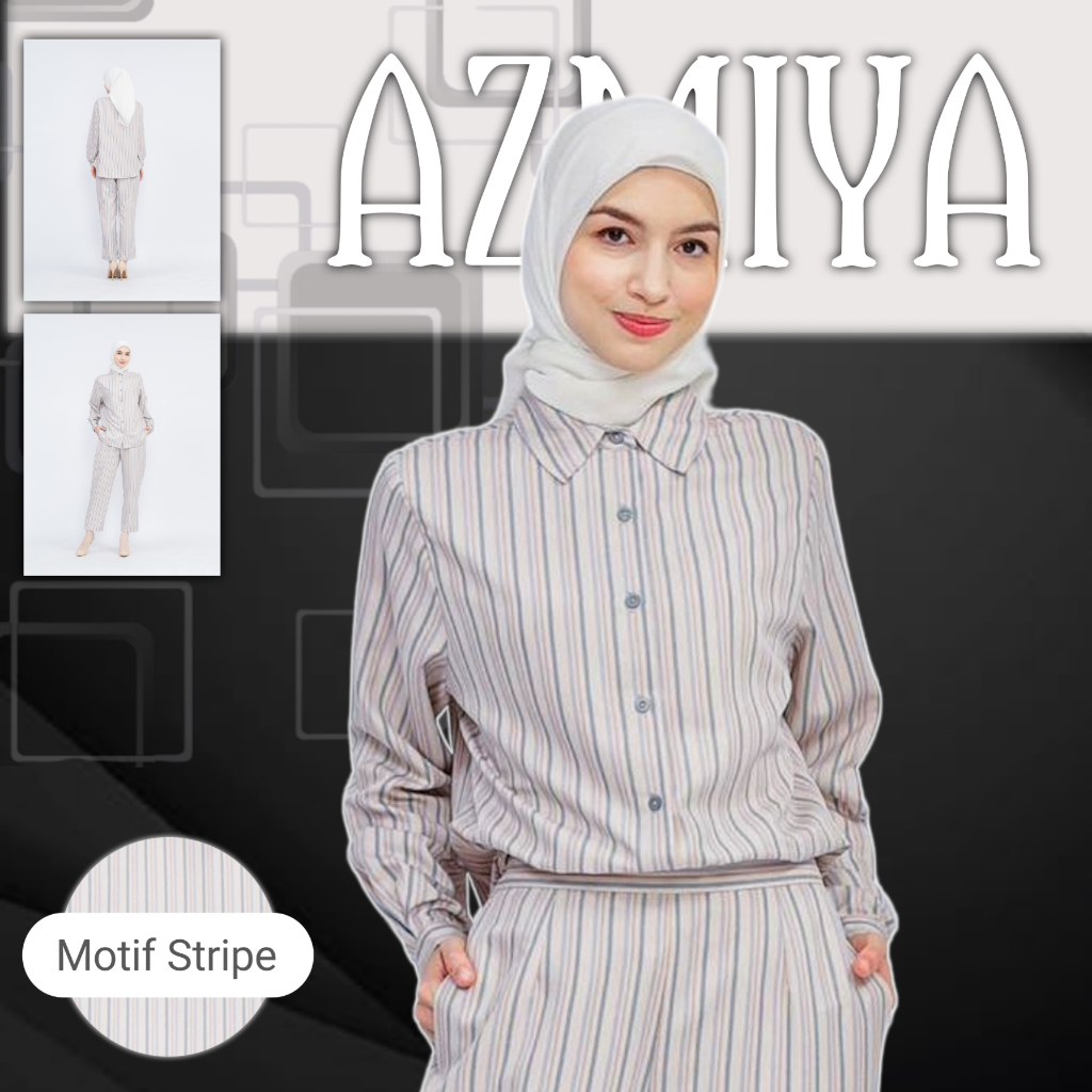 AZMIYA - Baju Piyama Set Wanita Terbaru 2023 Remaja Kekinian Model Pajamas Set