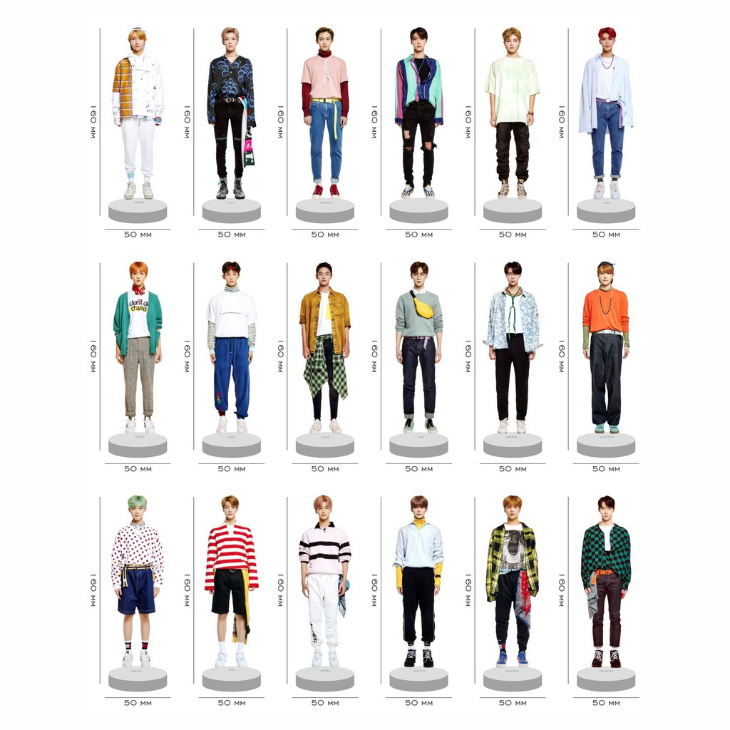 NCT ACRYLIC STANDEE / STANDEE FIGURE KPOP BOYBAND NCT RESONANCE PT. 1