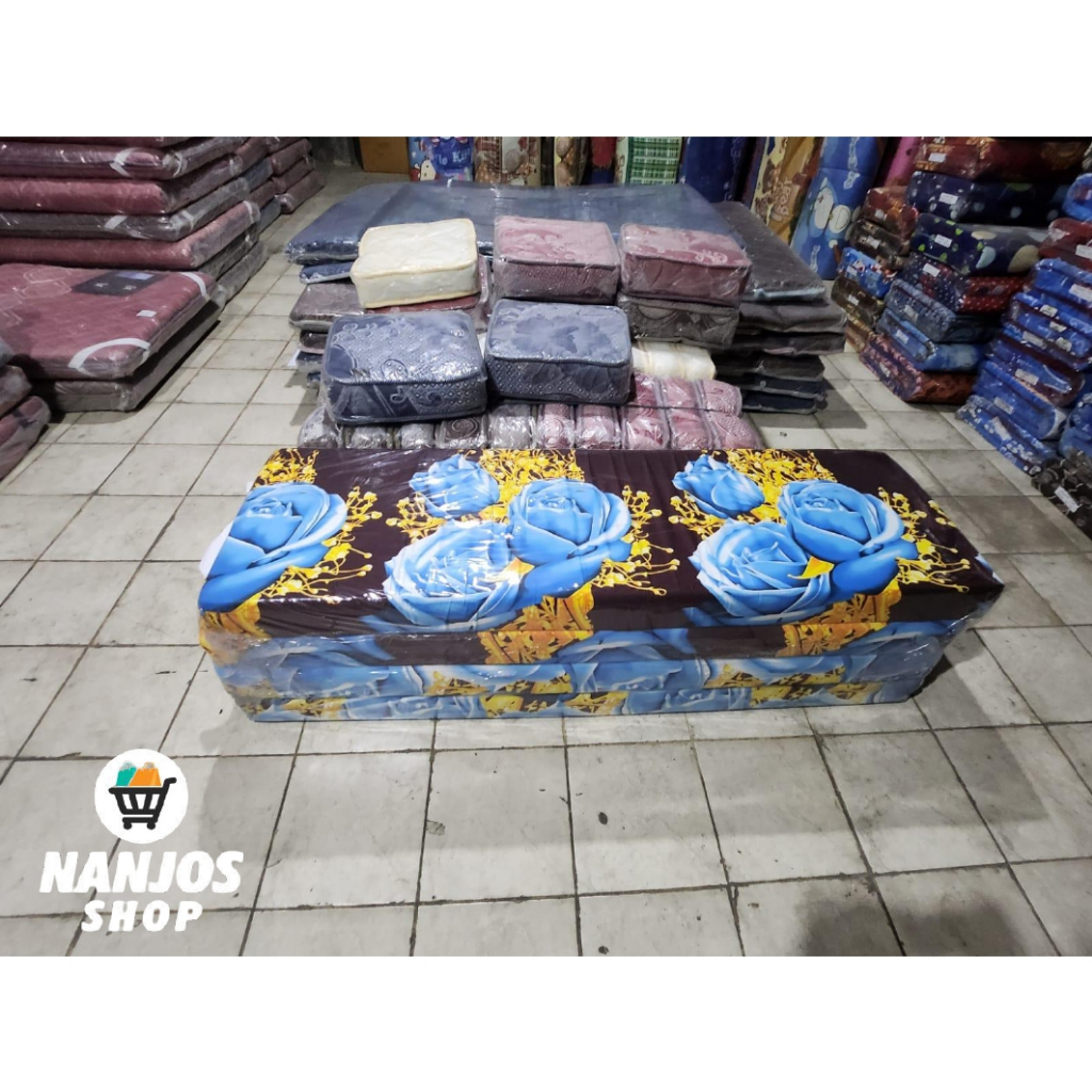 Kasur Lipat lp4 Extra Tebal Foam Matras Matress Spring Bed 160 x 200 Anti Kempes Garansi 5 Tahun