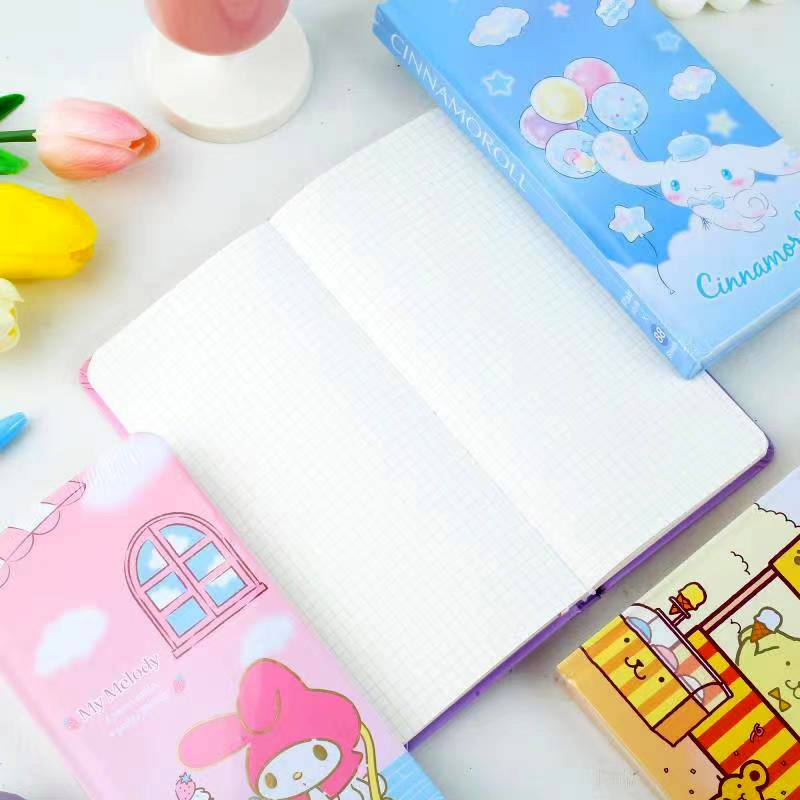 NOTEBOOK DIARY HANDBOOK KT SANRIO WEEKLY PLANER CINAMORROL MELODY KUROMI SQUARE GRID INNER PAGE FOR SCRAPBOOK JOURNALING @banyak