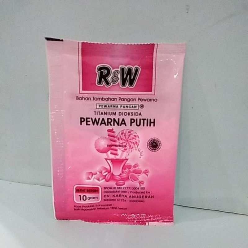 R&amp;W PEWARNA PUTIH 10 GR