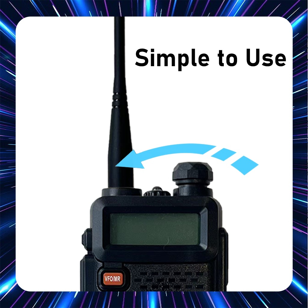 HT WLN KD-UV1 Walkie TalkieMirip BF UV5R Dual Band 5W 128CH UHF+VHF handy talkie