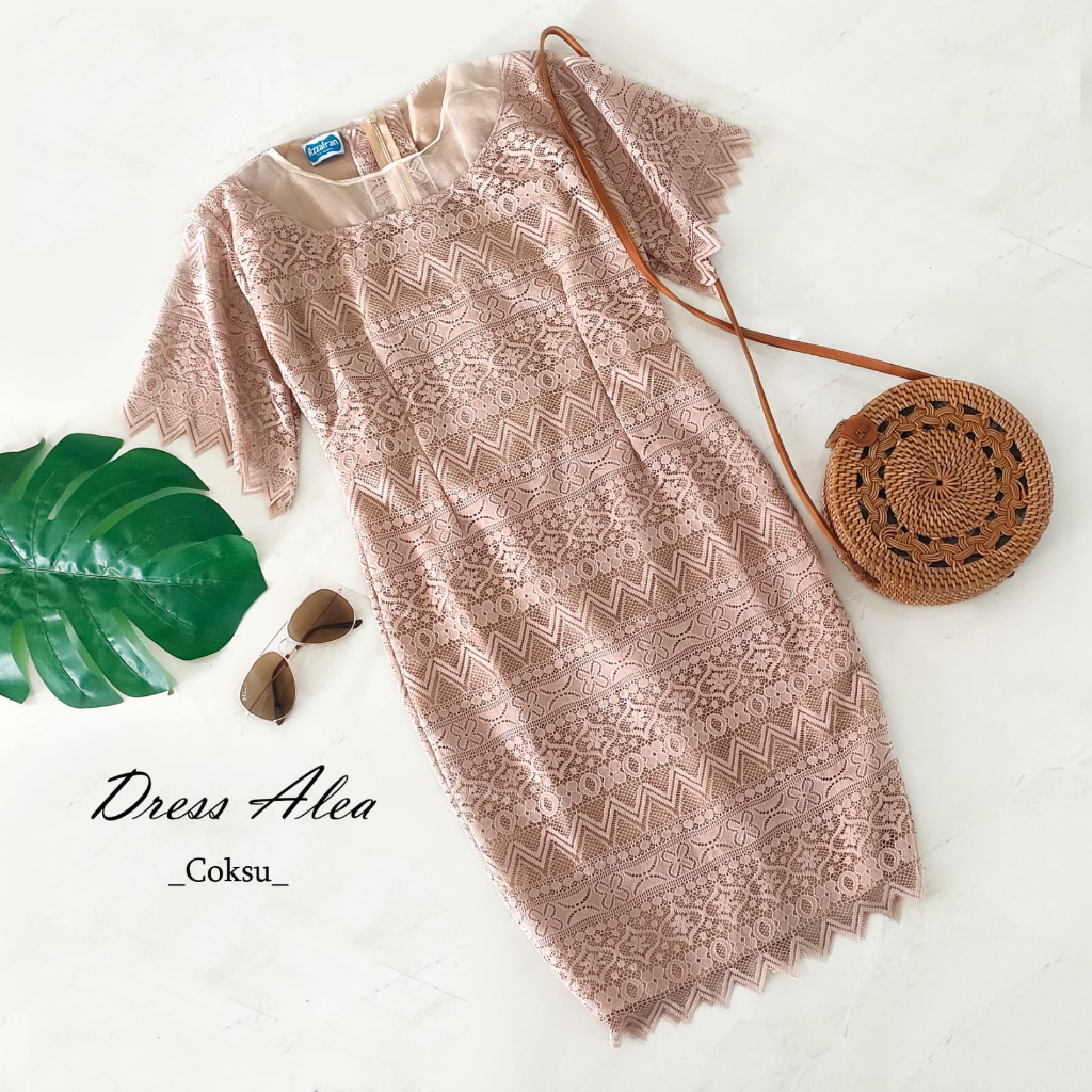 Alea Dress | Dress Cantik Anak Dan Dewasa | Dress Couple | Seksi Dress | Dress Brukat