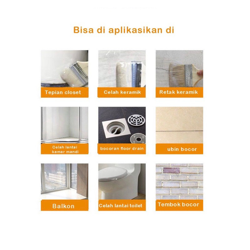 [ORI JAYSUING] Lem Transparan Jaysuing Cat Anti Bocor Invisible Waterproof Insulating Sealant KERAMIK KAMAR MANDI KOLAM