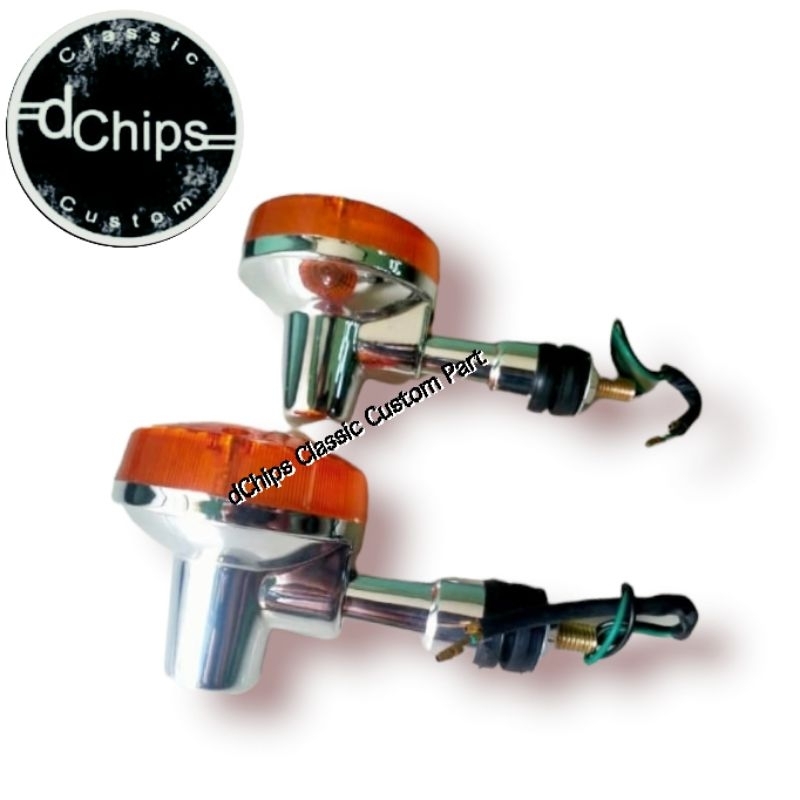 lampu sein, sein custom replika suzuki ts 100, gt 100, gp 100, universal