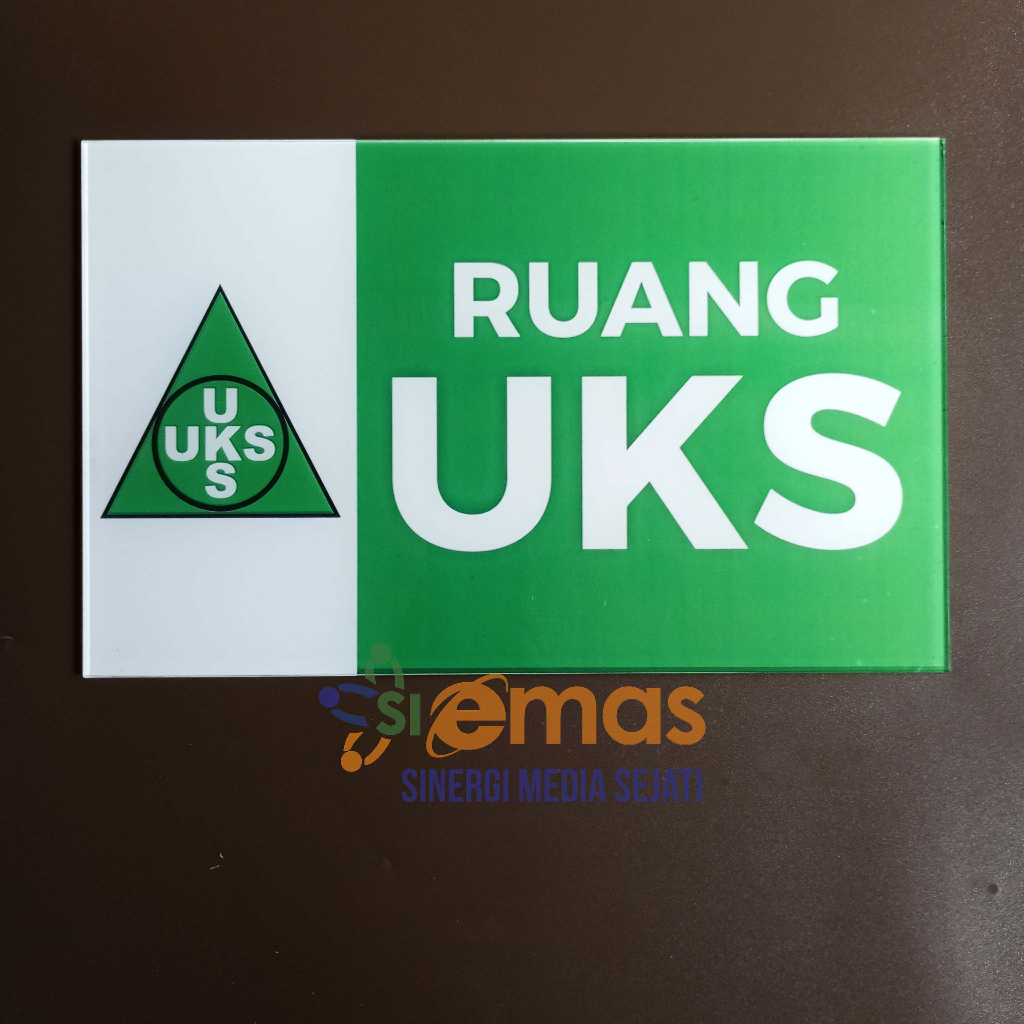 

Akrilik Tanda Ruang UKS | Akrilik UKS Dengan Logo | Papan Nama Ruang UKS