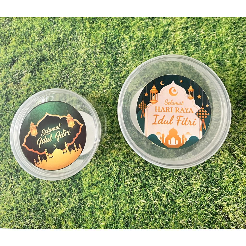 Sticker Toples Kue Kering Lebaran Idul Fitri Hari Raya Hampers Lebaran Label Segel Toples