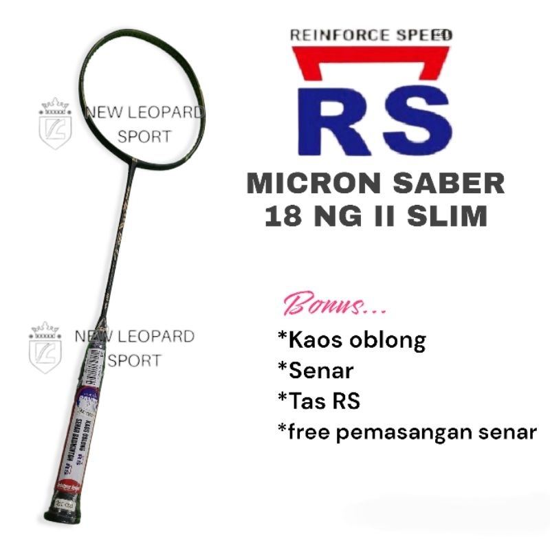 Raket badminton RS micron saber 18 NG-II Slim