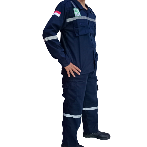 TERLARIS M-4XL Wearpack PDL Setelan Baju &amp; Celana Scotlight 1inch Seragam Safety Coverall Kerja Proyek Sekolah Bengkel Katelpak Harga Terjangkau