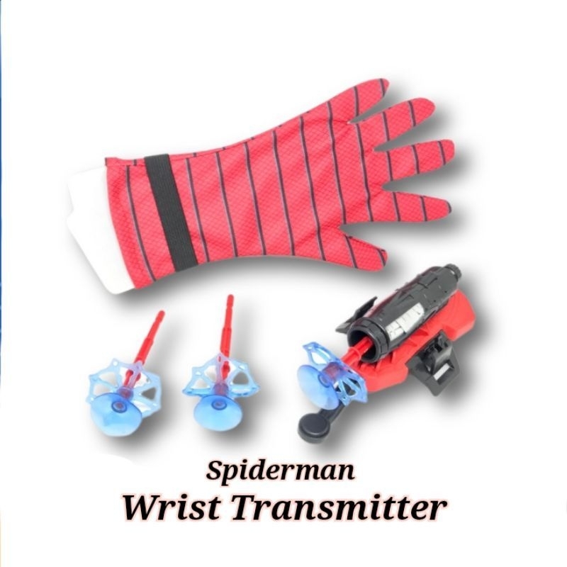 Mainan Spiderman Web Dart Blaster Shooter /Mainan Sarung Tangan Tembak Spiderman /Mainan Edukasi Ketangkasan Keluarga