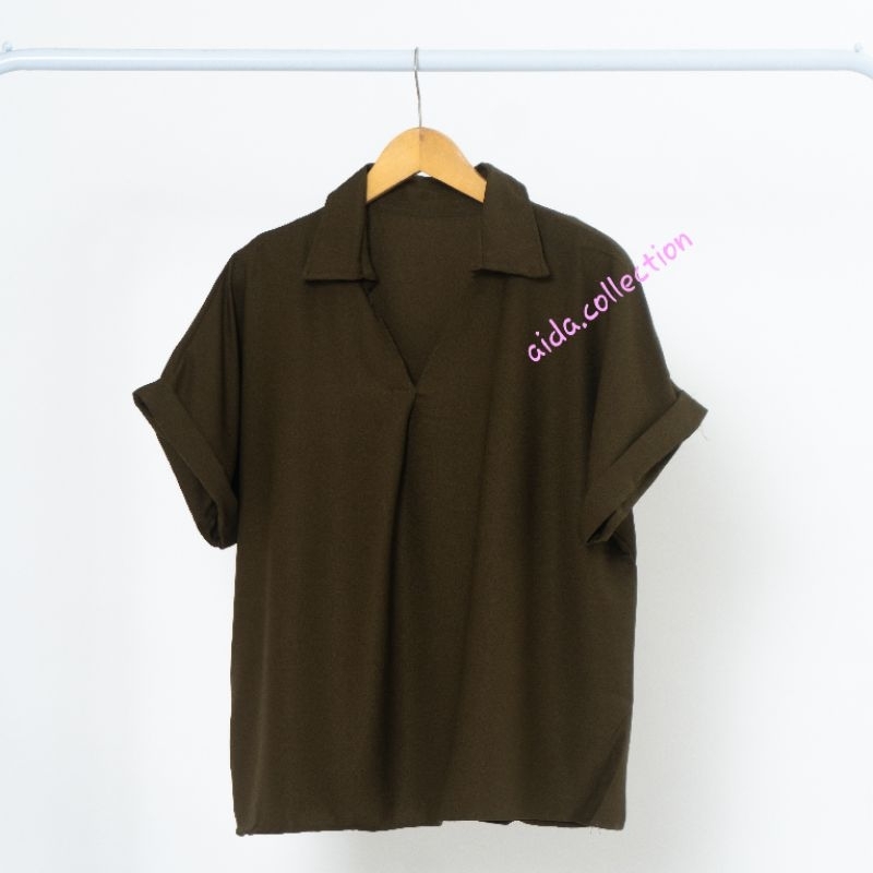 ATASAN JUMBO/LENGAN PENDEK&amp; LENGAN 3/4 ATASAN BIGSIZE/BLOUSE JUMBO/BLOUSE WANITA/LD120/BAHAN MOSCREP&amp;CRINGKLE PICT COD