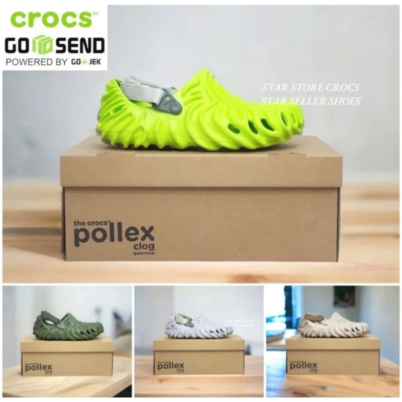 Sandal Crocs Pria Cross Pollex Include-putih,40