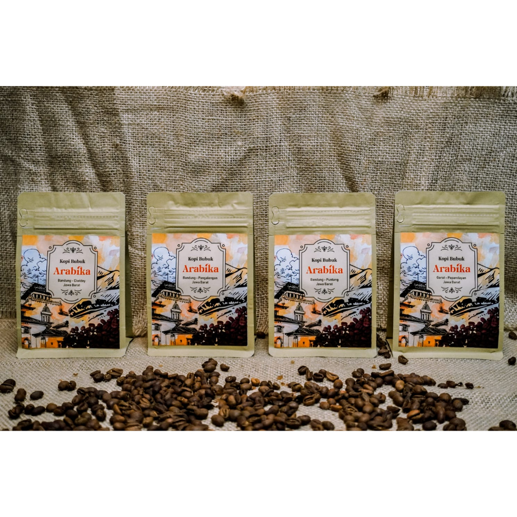 

Paket 4 kopi bubuk arabika 100gr