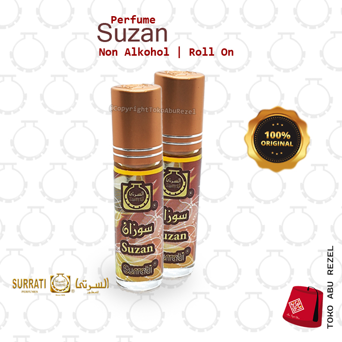 Parfum Suzan 6ml Roll On |Parfum Surrati | Bibit Minyak |  Surrati Perfumes| Original Product | Surrati Factory Holly Makkah KSA