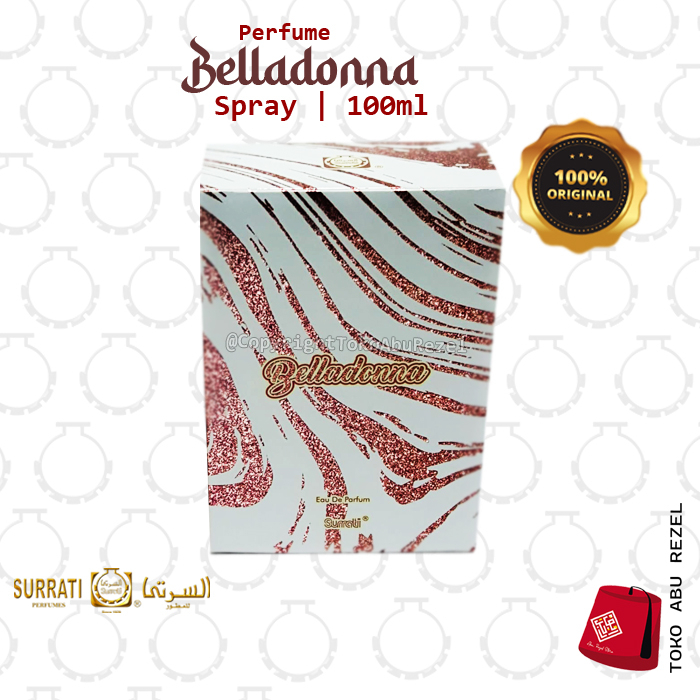 Parfum Spray 100ml Belladonna Original By Surrati | Parfum Surrati | Spray 100 ml |  Surrati Perfumes| Original Product | Surrati Factory Holly Makkah KSA