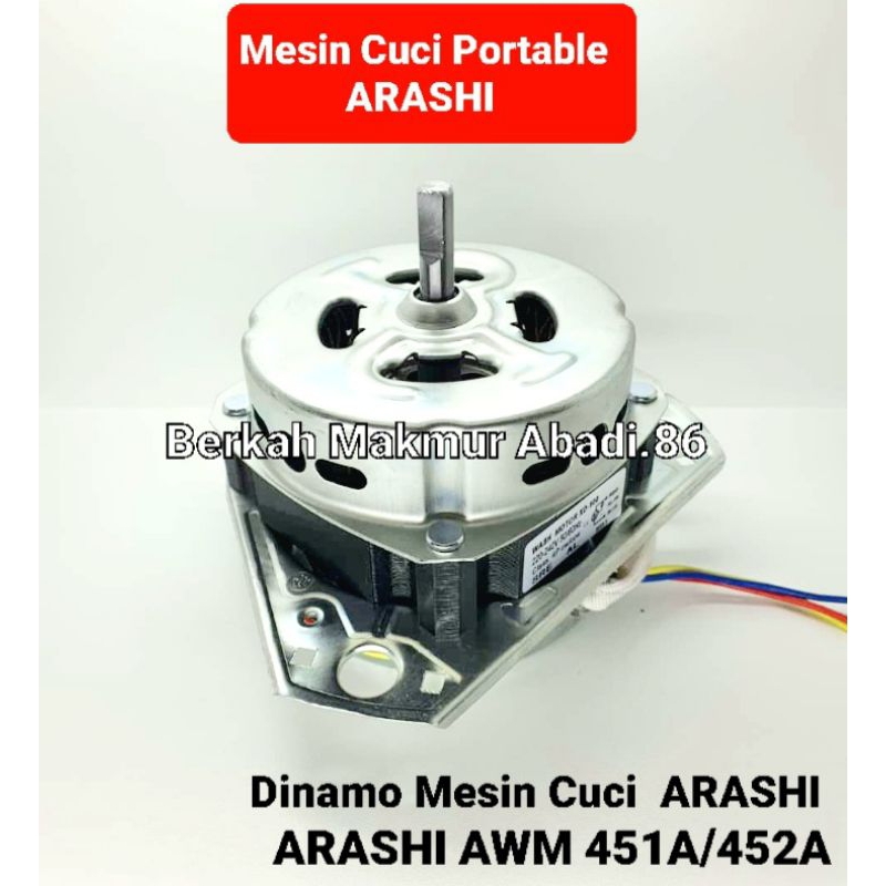 MOTOR Dinamo Mesin Cuci ARASHI AWM 451A AWM 452A Mesin Cuci Mini Portable