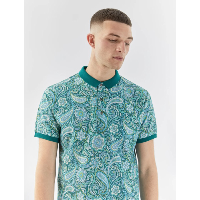 Pretty Green Itchycoo Paisley Polo Shirt