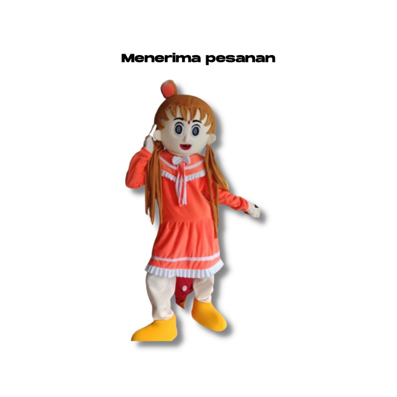 KOSTUM BADUT MASKOT KARAKTER SAILORMOON ORANGE