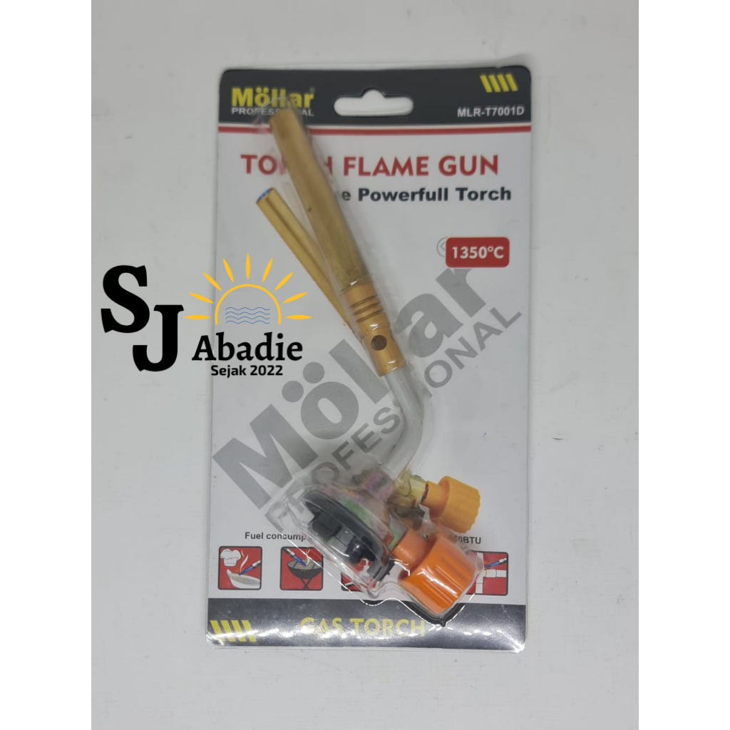 (1 PCS) Gas Torch Korek Api Pemantik Api Flame Gun Las MOLLAR MLRT 7001D | SJ ABADIE |