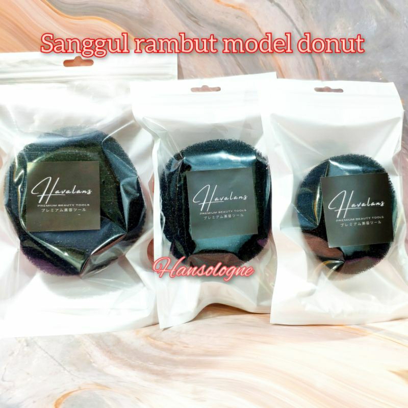 hair bun donut sanggul cepol rambut hairdo hairstyling ukuran besar havalans