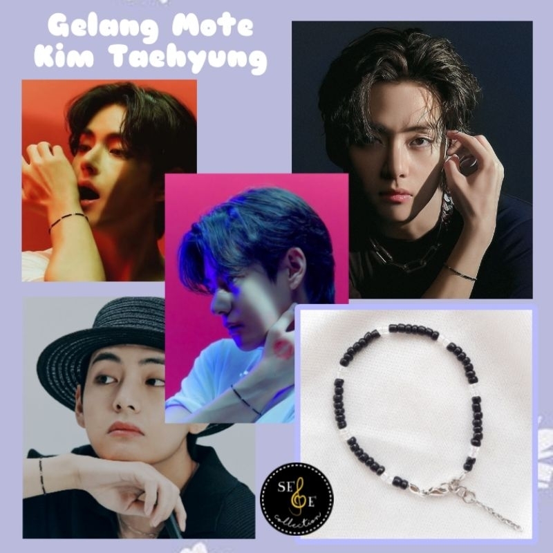 GELANG KIM TAEHYUNG/ V BTS mote favorite FREE PHOTOCARD
