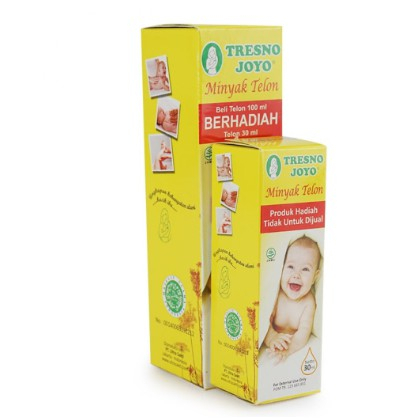 MINYAK TELON BAYI TRESNO JOYO  CITRONELA HERBAL PLUS (100ml Free 30ml) / Minyak Telon 100 ml bonus 30 ml Telon Plus Anti Nyamuk