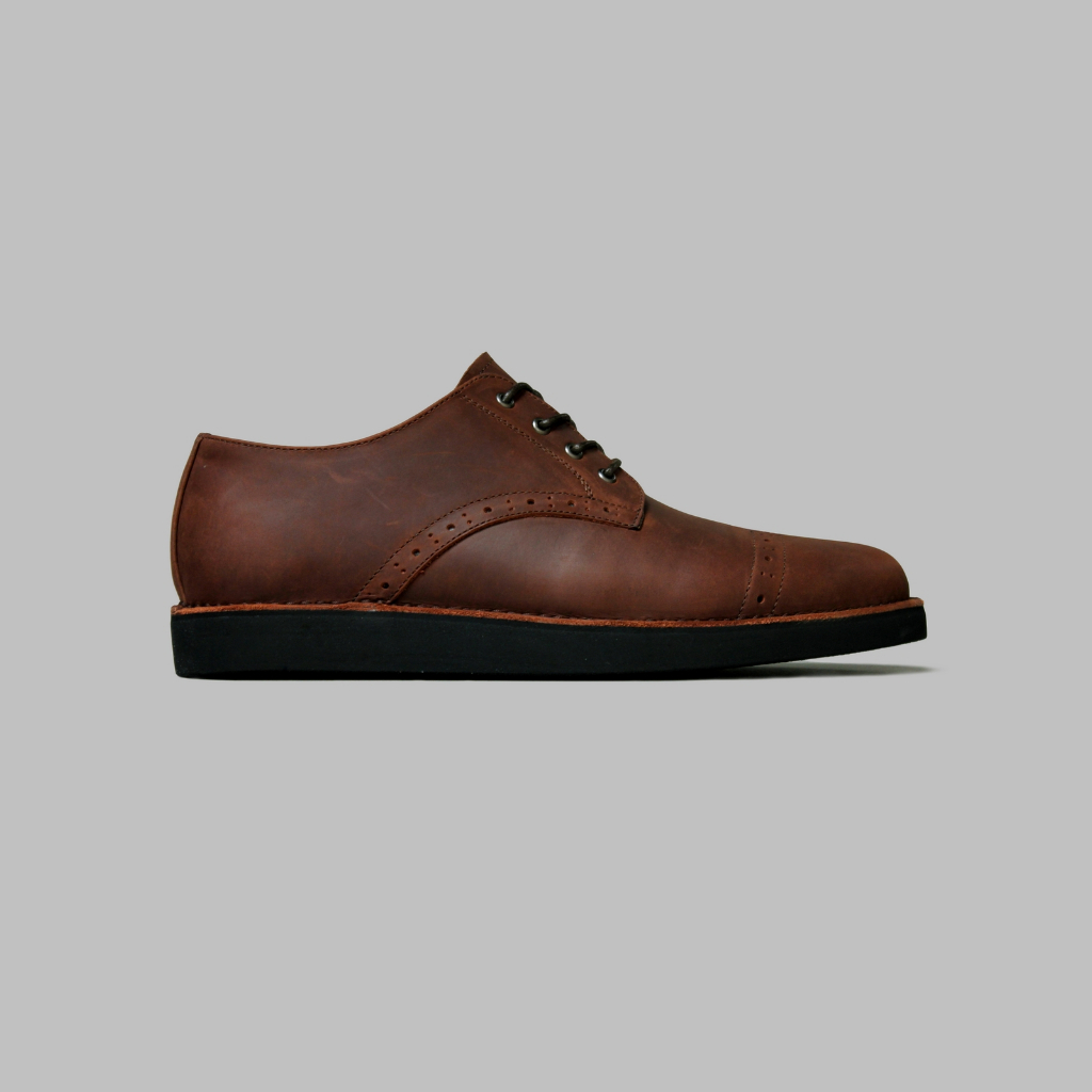 ARTAP Footwear - Sepatu Kulit Asli Boots Pria - Lux CH Brown Black Sole